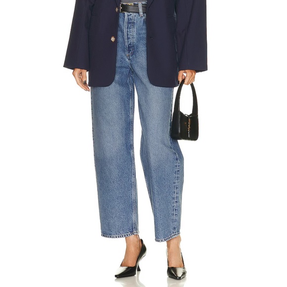 NWOT! Agolde Dara Mid Rise Baggy in Pattern Size 27 - Picture 2 of 16